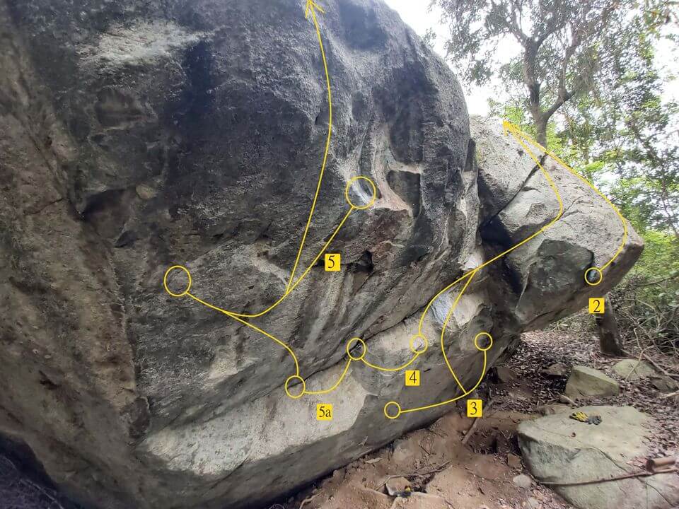 Sunset Forest Boulder - 4.1 Destiny Boulder - Short Fuse & Fling & Danger & Destiny 命運